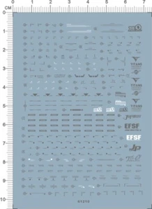 Super Detail Up HG 1/144 Scale PMX-003 The-o GDM Model Kit Water Slide Decal - Picture 1 of 1