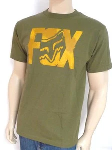 T-Shirt Fox Racing Lurching Herren armygrün Grafik 100 % Baumwolle neu mit Etikett - Bild 1 von 2