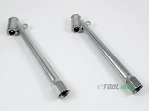2 pc Air Dual Tire Chuck Long Trucks Cars Tool Inflator 1/4" NPT - Picture 1 of 2