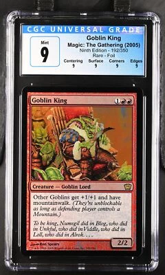 GOBLIN KING 9th Edition Foil Rare CGC 9 Q MTG [Nostalgium] - Image 1 of 2