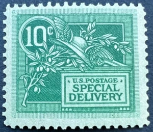 Scott#: E7 - Helmet of Mercury 10¢ 1908 BEP single stamp MVLHOG F/VF - Picture 1 of 2