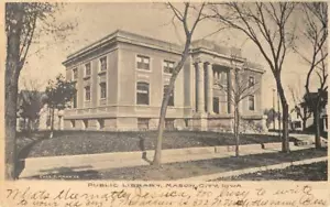 Öffentliche Bibliothek, Mason City, Iowa Cerro Gordo County 1906 Vintage Postkarte - Bild 1 von 1