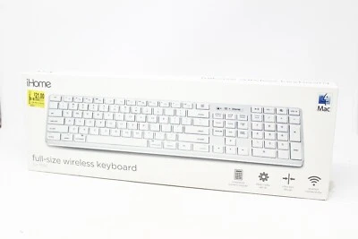 iHome Mac Full Size Wireless Keyboard w/ Keypad - Batteries Included - New - Image 1 of 4