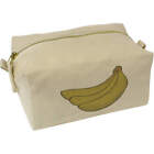 'Three Bananas' Canvas Wash Bag / Makeup Case (Cs00036149)