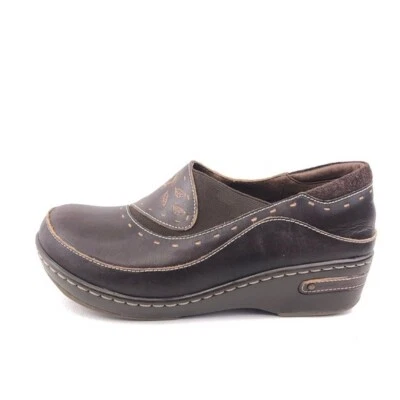 L'Artiste Spring Step Burbank Clogs EUR 39 Womens Size 8.5 Brown Leather Slip on - Image 1 of 4