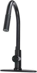 Grifo de cocina Empire Faucets RV con rociador - Caño de grifo negro extraíble para RV - Imagen 1 de 4