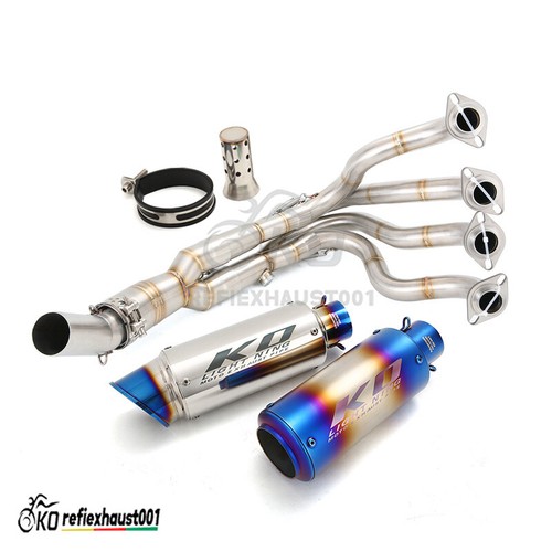 For Kawasaki Ninja ZX6R ZX636 20092023 Full Exhaust System Front Link