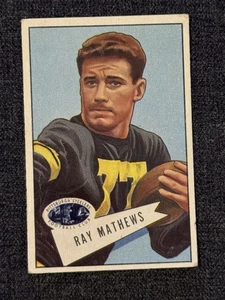 1952 BOWMAN SMALL FOOTBALL CARD #32 RAY MATHEWS PITTSBURGH STEELERS LOW GRADE VG - Picture 1 of 3