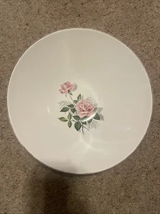 Tazón redondo para servir vintage Taylor Smith Taylor Summer Rose 10" leer - Imagen 1 de 10
