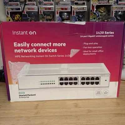 Aruba R8R47A Instant On 1430 16-Port Gigabit Unmanaged Switch - Image 1 of 4