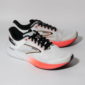 NWOB Brooks Hyperion White/Fiery Coral/Orange Women's Athletic Running Shoe 10B - Picture 1 of 8