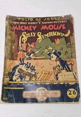 Folio de canciones de 1934: imágenes famosas de Walt Disney Mickey Mouse: Silly Symphony Foto 1 de 4