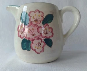 Vintage Stangl Pottery Mountain Laurel Pitcher Creamer Pink Flowers Hand Painted - Picture 1 of 11