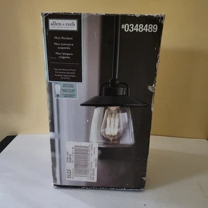 allen + roth Light Mini Pendant Light New In Box With Hardware And Instructions - Picture 1 of 18