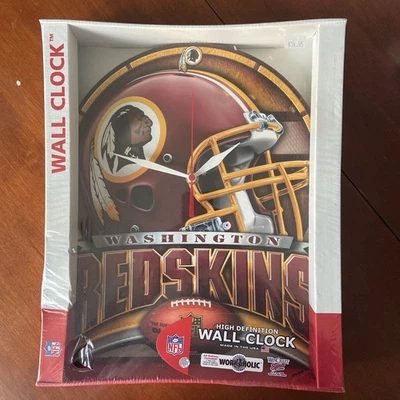 Washington Redskins Wincraft High Def Wall Clock NEW Factory Sealed - Image 1 of 4