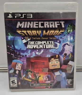 MINECRAFT STORY MODE THE COMPLETE ADVENTURE SONY PLAYSTATION 3 PS3 GAME & CASE - Image 1 of 4