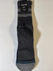 Stance Mens Joven Crew Height Black Mid Cushion Socks Size 9-13 Large - Picture 1 of 2