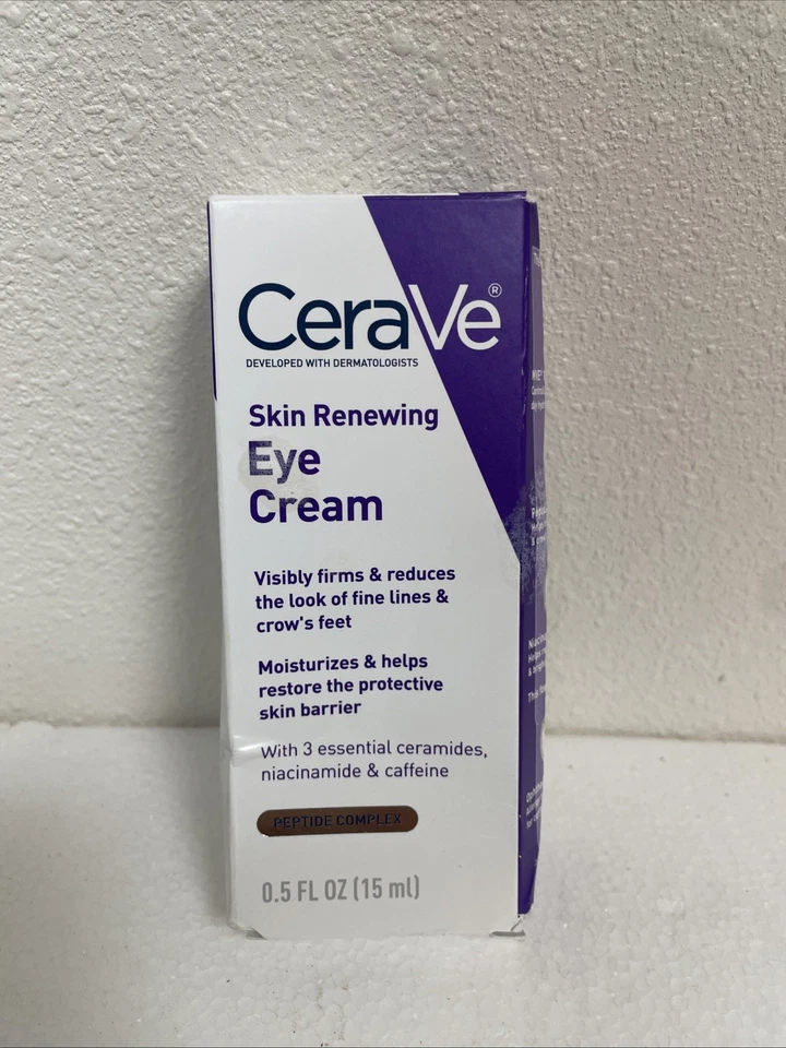 Crema de ojos antienvejecimiento Cerave para arrugas con cafeína y ácido hialurónico Foto 1 de 1