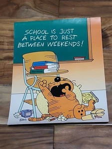 VINTAGE 1983 Hallmark Heathcliff 11"×14" Poster McNaught George Gately Weekends - Picture 1 of 8