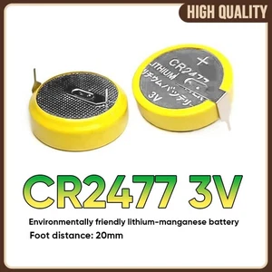 1x CR2477 Lithium Knopfzelle Batterie Coin Cell ø24.5x7.7mm 3V 1050mAh - Bild 1 von 6