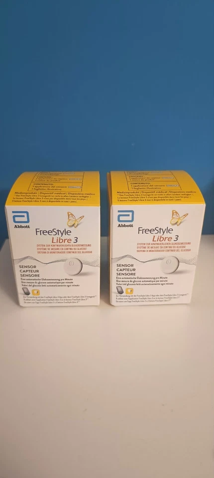2x Freestyle Libre 3, Abbott Sensore Glicemia, Controllo Della Glicemia Istantan - Image 1 of 1