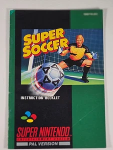 Super Soccer, nur Handbuch, Anleitung Super Nintendo Snes PAL - Bild 1 von 2