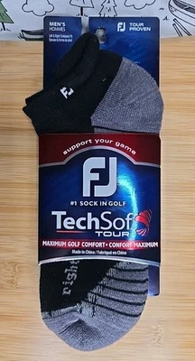 Calcetines Footjoy TechSof Tour para hombre corte bajo negros talla 7-12 17517 máxima comodidad Foto 1 de 2