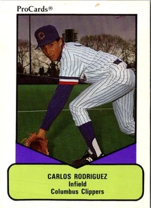 1990 ProCards AAA Carlos Rodriguez #333 Columbus Clippers Baseball Card - Picture 1 of 2