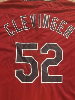 Cleveland Indians Guardians Mike Clevinger Red SGA Jersey XL - Image 1 of 3