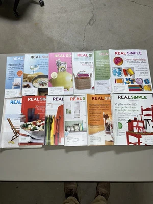 Real Simple Magazine Lot of 12 Life Made Easier Home Oct-Dec 2006, Jan-Sept 2008 - Image 1 of 4