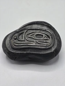 Talla de basalto nativo americano Haida Tlingit - Imagen 1 de 6