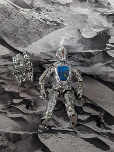 G.I. Joe Silver Chrome Dome Plated Black Major B.A.T Battle Android Trooper ARAH - Picture 1 of 3