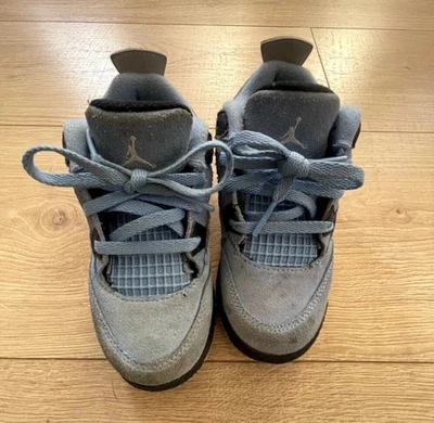 Air Jordan 4 bebé azul y gris bebé niño talla 9C Foto 1 de 4