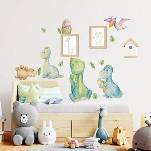 Adesivi murali Camerette bambini Stoffa riposizionabile Dolci dinosauri - Foto 1 di 5