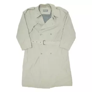 Vintage MASSIMO DUTTI Mens Trench Coat Beige 90s L - Picture 1 of 6