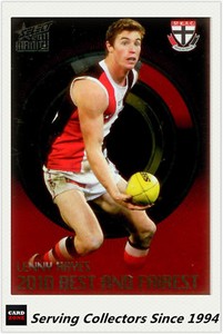 2011 Select AFL Infinity Best&Fairest Chrome Card BF13 Lenny Hayes (St. Kilda)