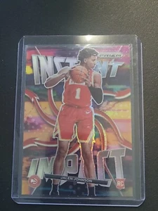 2022 Prizm Jalen Johnson Instant Impact Silver Holo Prizm Atlanta Hawks Rookie - Bild 1 von 2