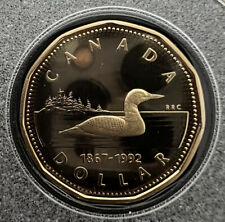 1992 Canada Proof Loonie - Uncirculated $1 One Dollar Coin