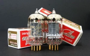 Match 1 pair Genalex Gold Lion 12AX7 ECC83 B759 ECC803S gold pin Tubes Cryo - Picture 1 of 1