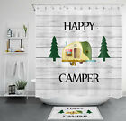 Vintage Rv Camping Shower Curtain Camper Travel Trailers For Bathroom Decor