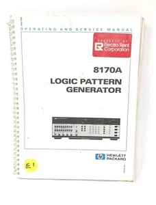HP 8170A LOGIC PATTERN GENERATOR MANUAL - Bild 1 von 2