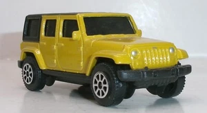 LOOSE 2023 MAISTO FRESH METAL 1:64 SCALE YELLOW '15 JEEP WRANGLER UNLIMITED - Picture 1 of 9