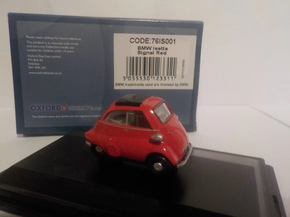 Modelo de coche. BMW Isetta - rojo, coches modelo, Oxford diecast. Regalo Foto 1 de 1