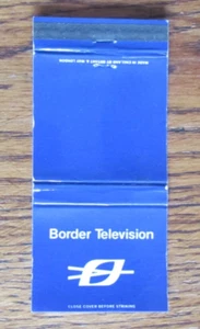 FUNDA MATCHBOOK ESTACIONES DE TELEVISIÓN FRONTERIZAS: INGLATERRA Y ESCOCIA MATCHCOVER -A14 - Imagen 1 de 2