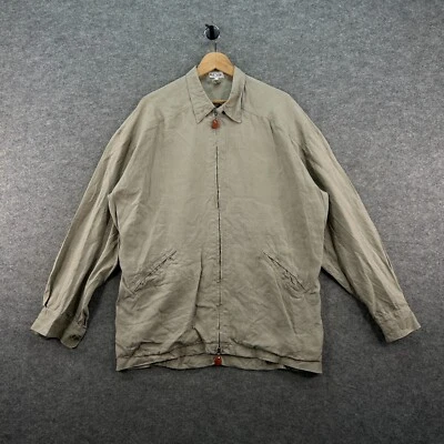 Chaqueta De Colección Paul Smith Para Hombre Grande Beige Lino Informal Harrington Hecha en Inglaterra Foto 1 de 4
