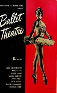 Ballet Theatre Ad Brochure 1947 Alicia Alonso Boston Igor Youskevitch Nora Kaye - Picture 1 of 3