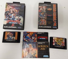 2 x SEGA Mega Drive Games Streets Of Rage II & Trio Of : Shinobi, Streets Rage