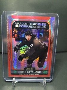 BORIS KATCHOUK 2021-22 O PEE CHEE OPC PLATINUM RED PRISM ROOKIE CARD RC /199