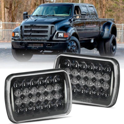 Par de faros LED DOT 170W 5x7" 7x6" con DRL aptos para Ford F-650 F-750 2000-2015 Foto 1 de 4