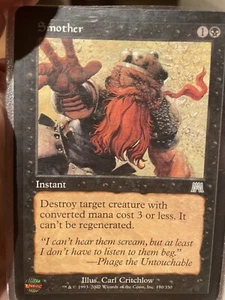 Magic The Gathering ONSLAUGHT SMOTHER black card MTG - Picture 1 of 1